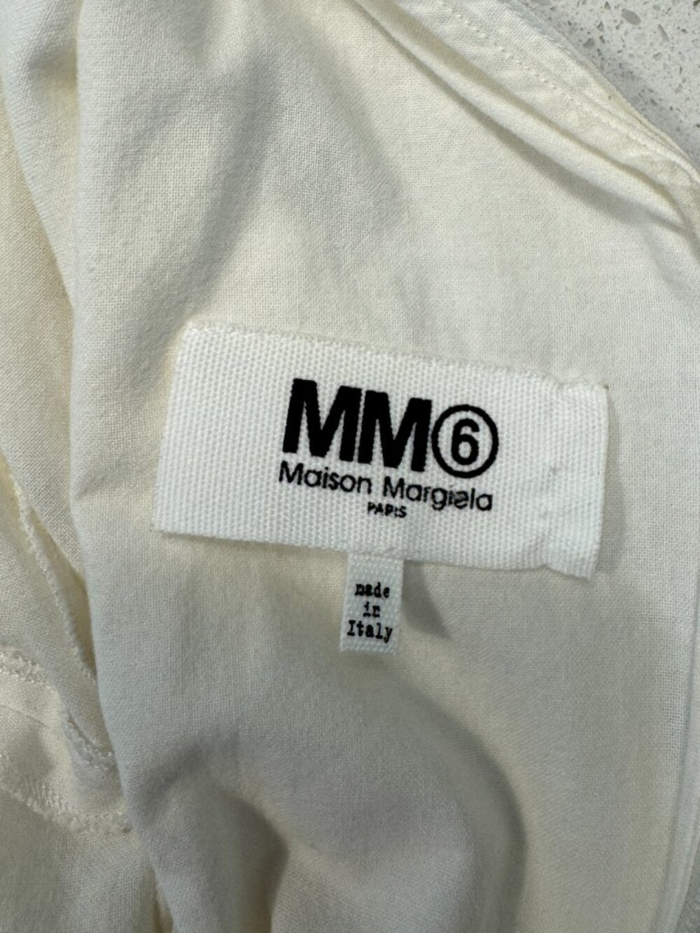 MM6 Maison Margiela White Scoop Neck Sleeveless Mini Dress Women's Size 6 - Picture 11 of 11